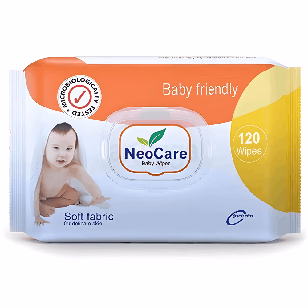 NeoCare Baby Wet Wipes Soft Fabric 120 Pieces
