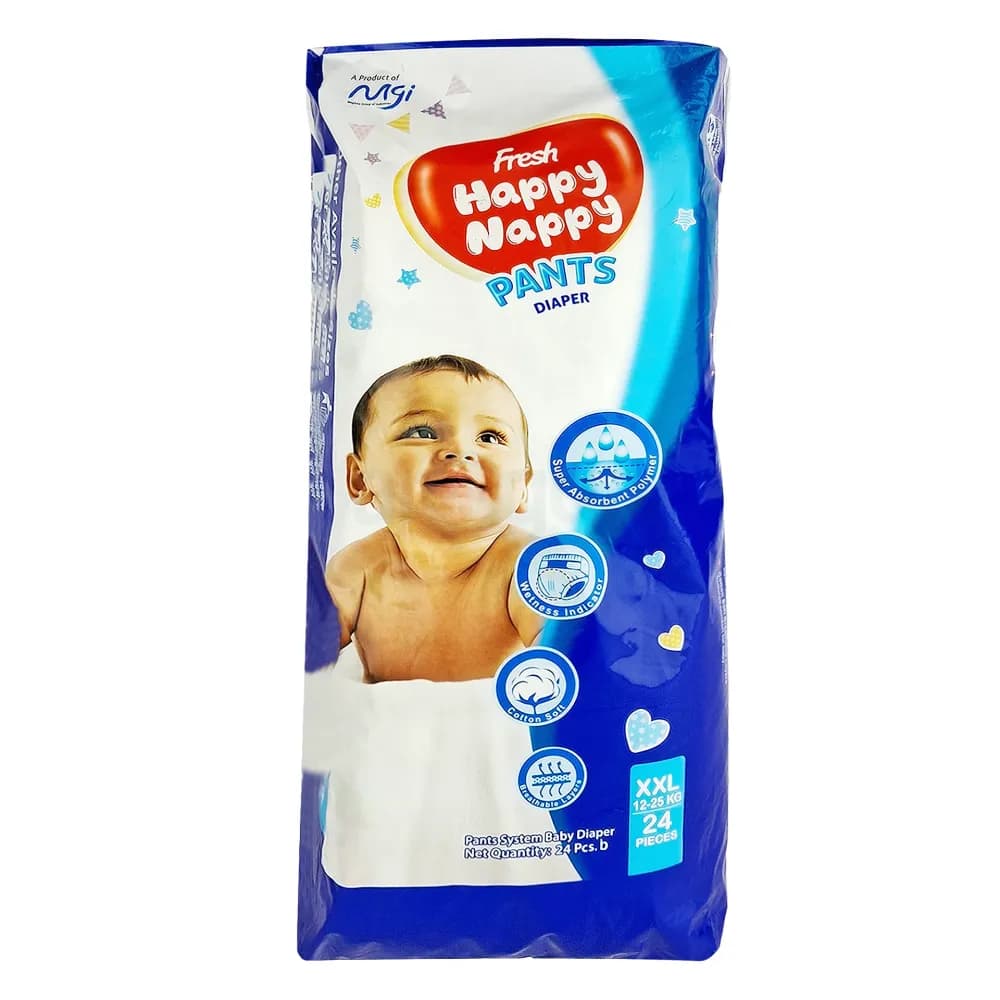 Fresh Happy Nappy Pant Diaper XXL (12-25kg) 24Pcs