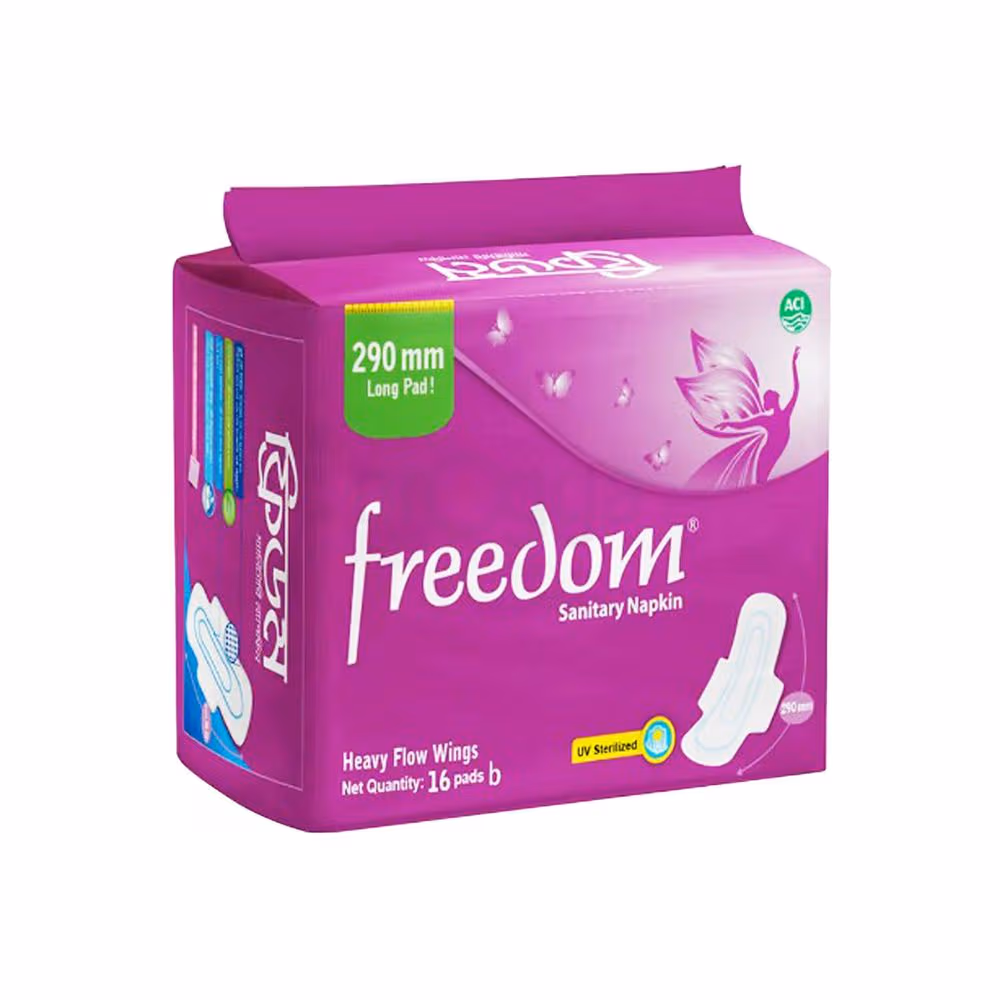 Freedom Sanitary Napkin Heavy Flow 16pads