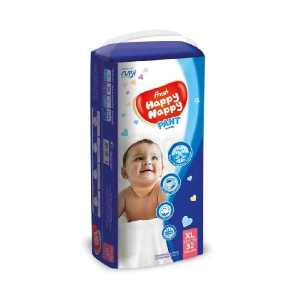 Fresh Happy Nappy Pant Diaper L (9-14kg) 34Pcs