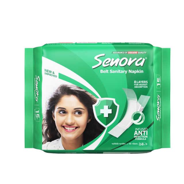Senora Sanitary Napkin Belt 15's Pack