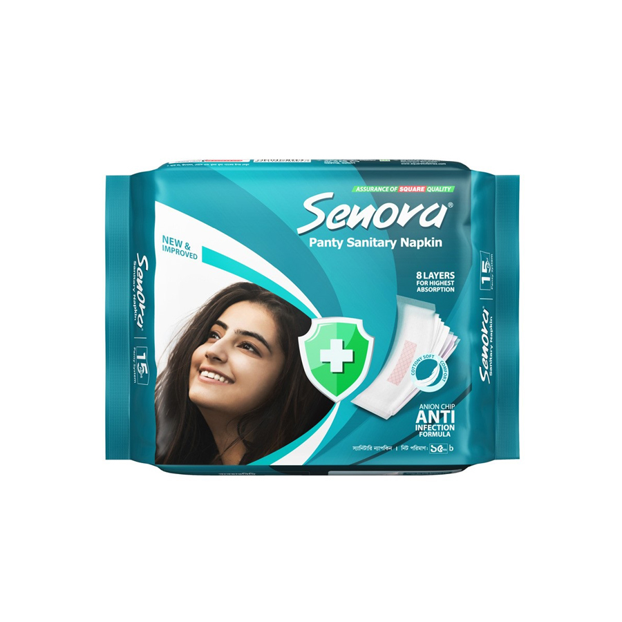 Senora Sanitary Napkin (Panty) 15's Pack