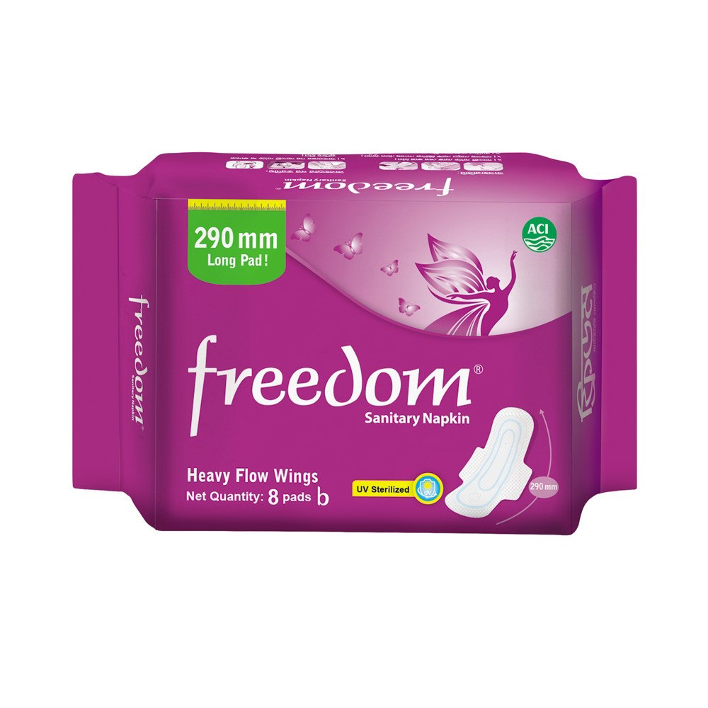 Freedom Sanitary Napkin Heavy Flow 8's Pack