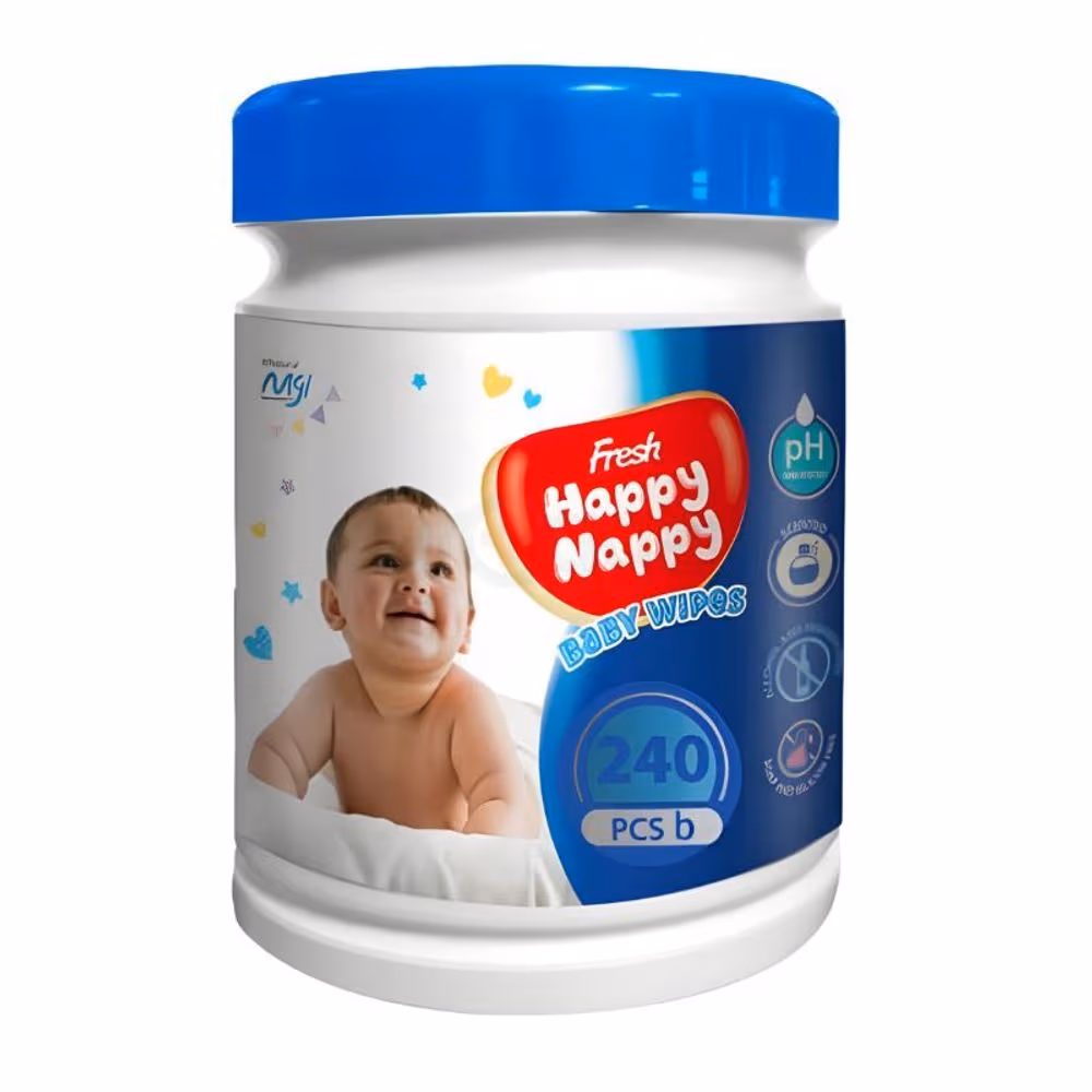 Fresh Happy Nappy Baby Wipes 240pcs